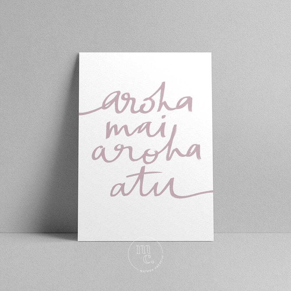 'Aroha mai, aroha atu' Art Print