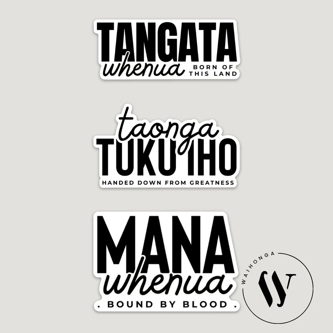 Stickers - Tangata Whenua Set of 3