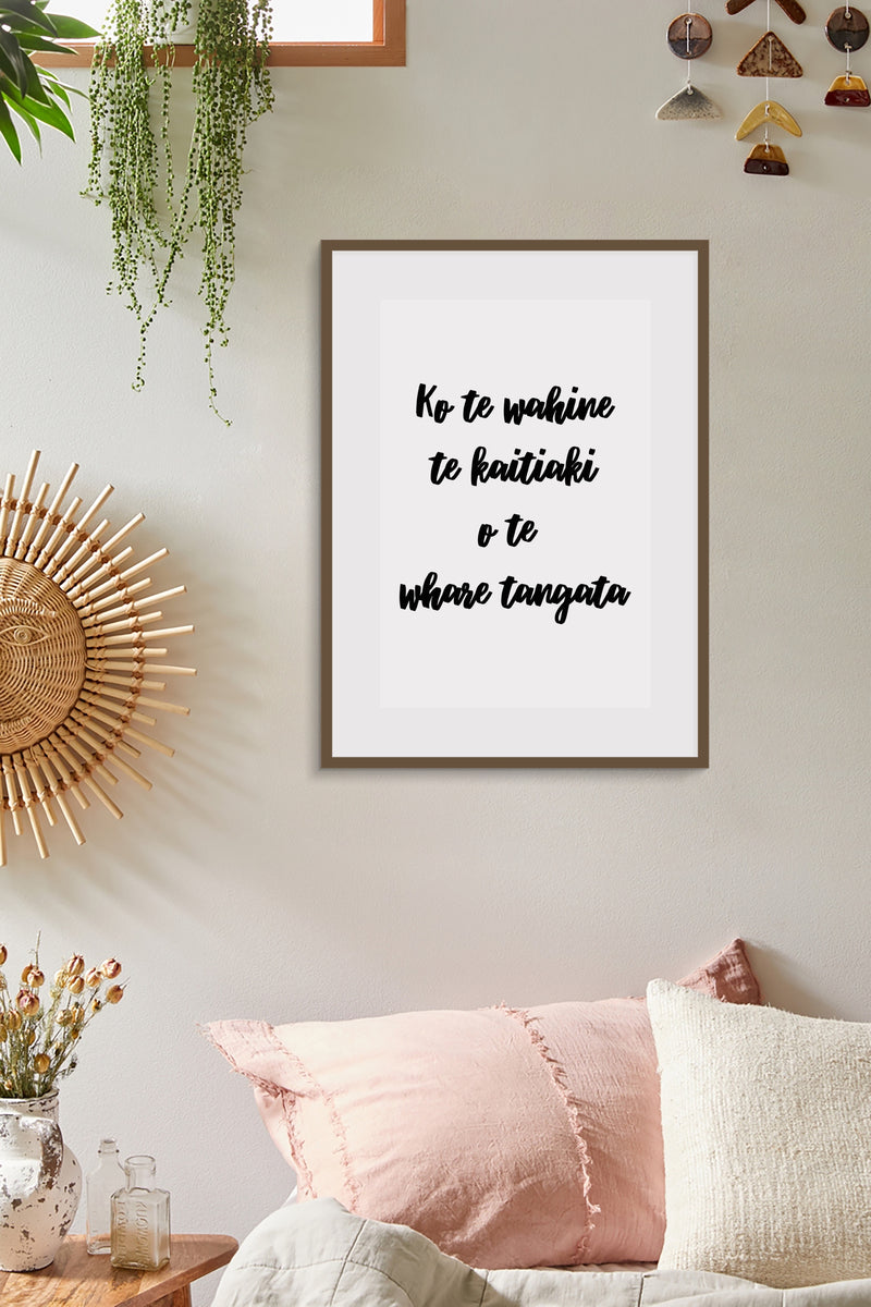House of Humanity - “Ko te wāhine te kaitiaki o te whare tangata” print