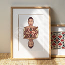 Kāri Māori A3 art print