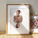 Kāri Māori A3 art print