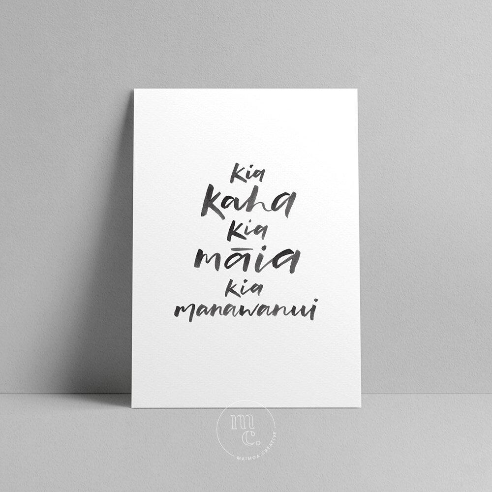 'Kia kaha' Art Print