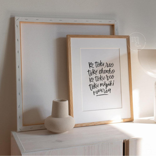 'Ko tōku reo' Art Print