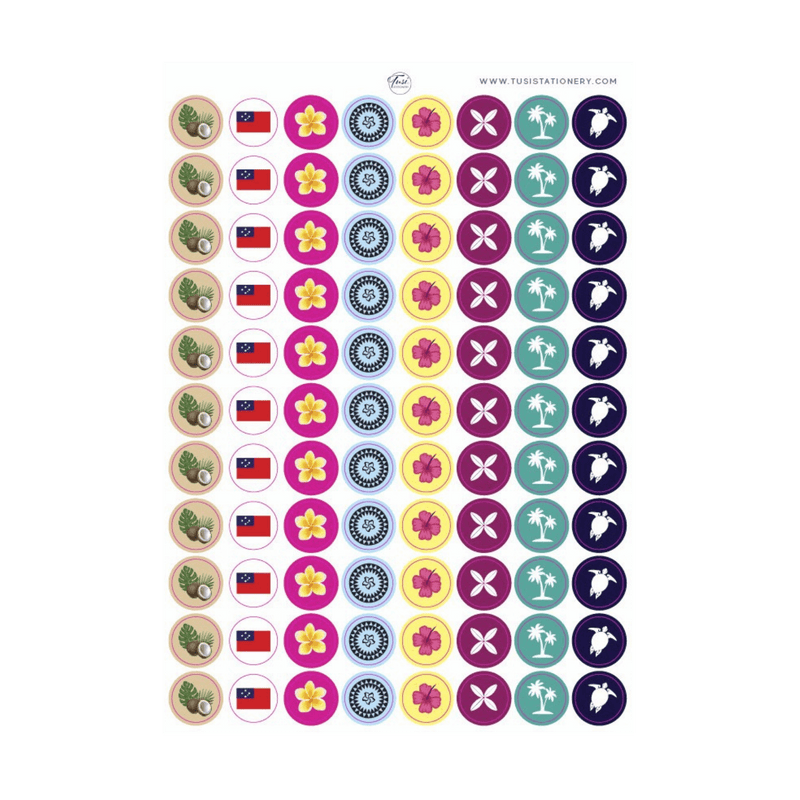 Samoan Seki Sticker Set