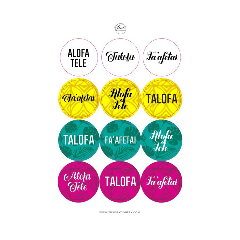 Samoan Seki Sticker Set