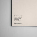 'You're awesome!' Greeting Card