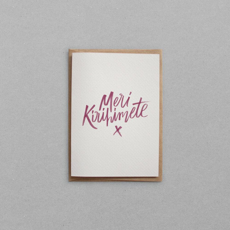 'Meri Kirihimete' Greeting Card