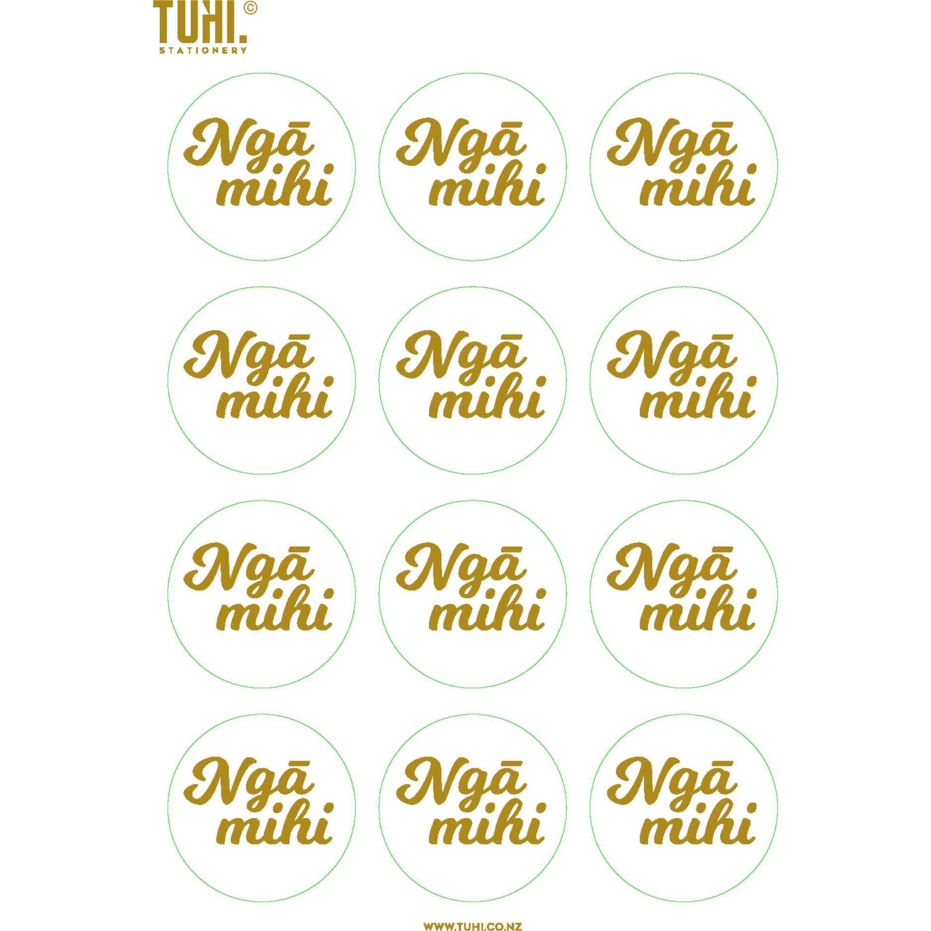 Ngā mihi stickers