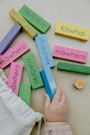 Poro Rākau - Māori Language Wooden Blocks