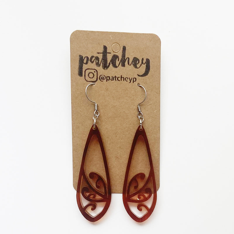 Roimata cut out earring